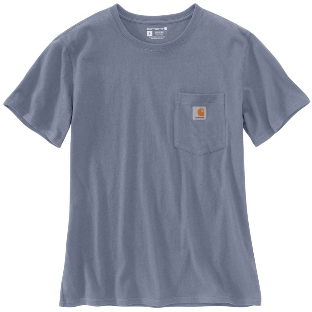 blue carhartt loose pocket tshirt